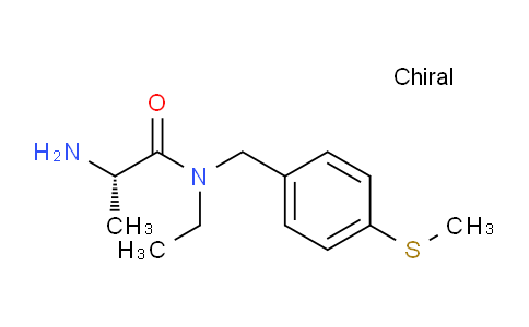 CAS No. 1353994-82-7, (S)-2-Amino-N-ethyl-N-(4-(methylthio)benzyl)propanamide