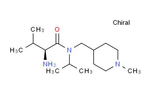 CAS No. 1354002-70-2, (S)-2-Amino-N-isopropyl-3-methyl-N-((1-methylpiperidin-4-yl)methyl)butanamide