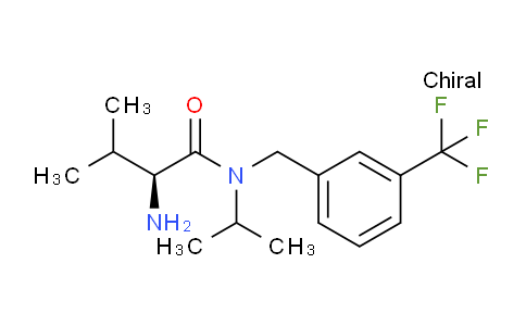 CAS No. 1354007-89-8, (S)-2-Amino-N-isopropyl-3-methyl-N-(3-(trifluoromethyl)benzyl)butanamide