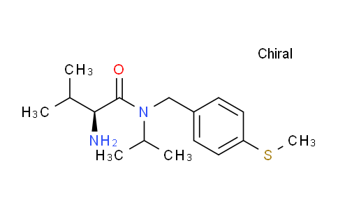 CAS No. 1353996-28-7, (S)-2-Amino-N-isopropyl-3-methyl-N-(4-(methylthio)benzyl)butanamide