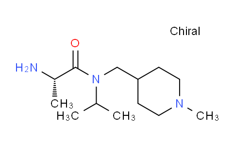 CAS No. 1354016-40-2, (S)-2-Amino-N-isopropyl-N-((1-methylpiperidin-4-yl)methyl)propanamide