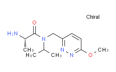 CAS No. 1354020-69-1, (S)-2-Amino-N-isopropyl-N-((6-methoxypyridazin-3-yl)methyl)propanamide