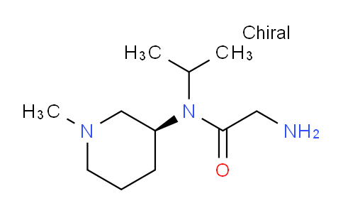CAS No. 1354003-55-6, (S)-2-Amino-N-isopropyl-N-(1-methylpiperidin-3-yl)acetamide