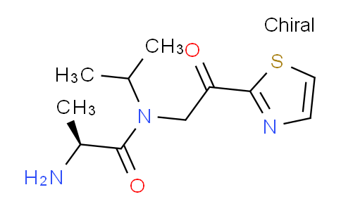 CAS No. 1354010-72-2, (S)-2-Amino-N-isopropyl-N-(2-oxo-2-(thiazol-2-yl)ethyl)propanamide