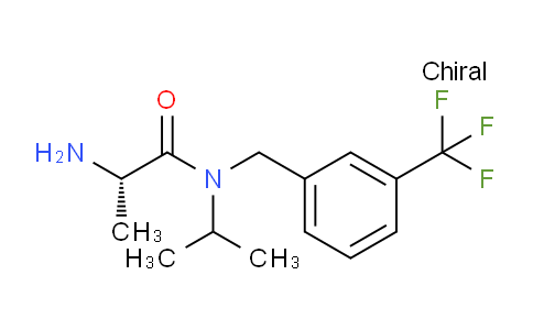 CAS No. 1354004-65-1, (S)-2-Amino-N-isopropyl-N-(3-(trifluoromethyl)benzyl)propanamide