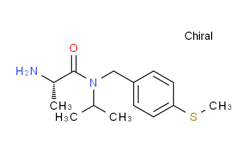 CAS No. 1353993-64-2, (S)-2-Amino-N-isopropyl-N-(4-(methylthio)benzyl)propanamide