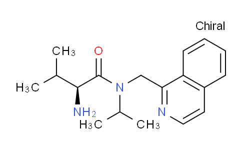 CAS No. 1354009-08-7, (S)-2-Amino-N-isopropyl-N-(isoquinolin-1-ylmethyl)-3-methylbutanamide