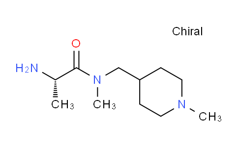 CAS No. 1344956-90-6, (S)-2-Amino-N-methyl-N-((1-methylpiperidin-4-yl)methyl)propanamide