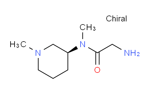 CAS No. 1354000-56-8, (S)-2-Amino-N-methyl-N-(1-methylpiperidin-3-yl)acetamide