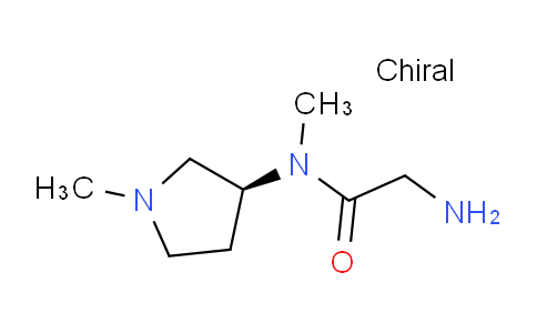 CAS No. 1353998-28-3, (S)-2-Amino-N-methyl-N-(1-methylpyrrolidin-3-yl)acetamide