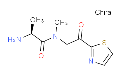 CAS No. 1354008-26-6, (S)-2-Amino-N-methyl-N-(2-oxo-2-(thiazol-2-yl)ethyl)propanamide