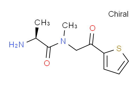 CAS No. 1354001-36-7, (S)-2-Amino-N-methyl-N-(2-oxo-2-(thiophen-2-yl)ethyl)propanamide