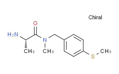 CAS No. 1304396-72-2, (S)-2-Amino-N-methyl-N-(4-(methylthio)benzyl)propanamide