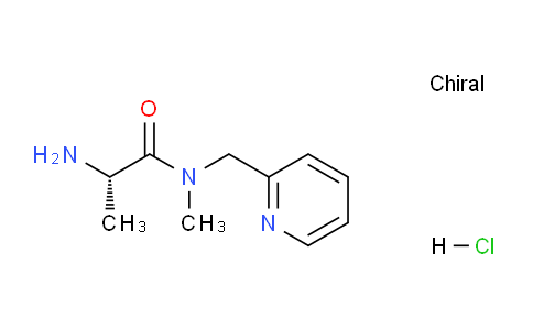 CAS No. 1417789-31-1, (S)-2-Amino-N-methyl-N-(pyridin-2-ylmethyl)propanamide hydrochloride