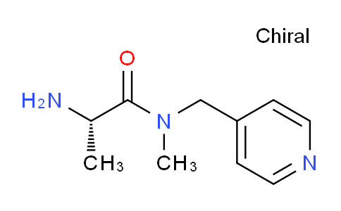 CAS No. 1307127-76-9, (S)-2-Amino-N-methyl-N-(pyridin-4-ylmethyl)propanamide
