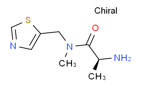 CAS No. 1353996-14-1, (S)-2-Amino-N-methyl-N-(thiazol-5-ylmethyl)propanamide