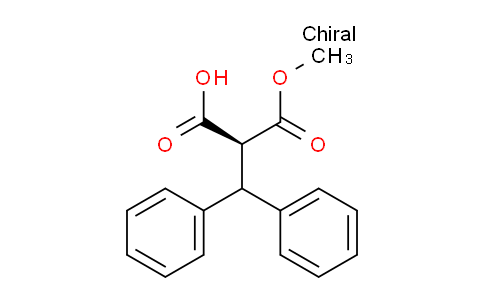 CAS No. 161869-03-0, (S)-2-Benzhydryl-3-methoxy-3-oxopropanoic acid