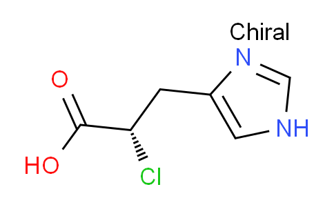 CAS No. 17561-26-1, (S)-2-Chloro-3-(1H-imidazol-4-yl)propanoic acid