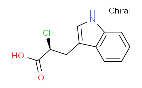 CAS No. 1260588-70-2, (S)-2-Chloro-3-(1H-indol-3-yl)propanoic acid