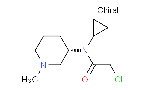 CAS No. 1354002-20-2, (S)-2-Chloro-N-cyclopropyl-N-(1-methylpiperidin-3-yl)acetamide