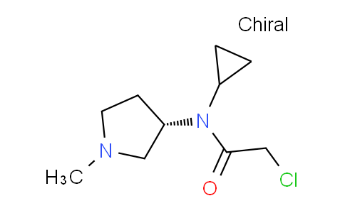 CAS No. 1354010-84-6, (S)-2-Chloro-N-cyclopropyl-N-(1-methylpyrrolidin-3-yl)acetamide