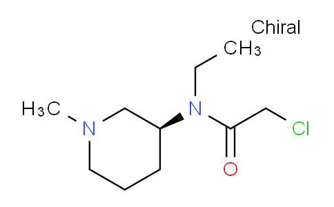 CAS No. 1354000-44-4, (S)-2-Chloro-N-ethyl-N-(1-methylpiperidin-3-yl)acetamide