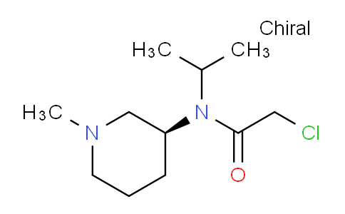 CAS No. 1354002-69-9, (S)-2-Chloro-N-isopropyl-N-(1-methylpiperidin-3-yl)acetamide