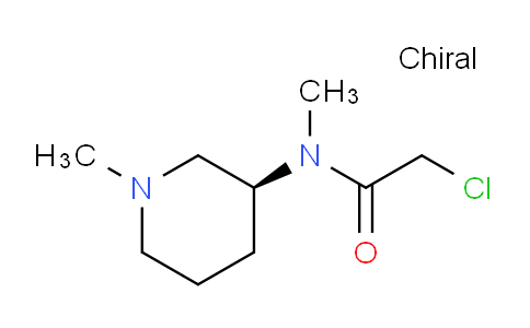CAS No. 1354007-44-5, (S)-2-Chloro-N-methyl-N-(1-methylpiperidin-3-yl)acetamide