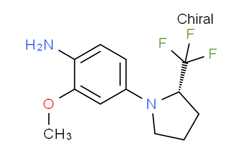 CAS No. 1416348-84-9, (S)-2-Methoxy-4-(2-trifluoromethyl-pyrrolidin-1-yl)aniline