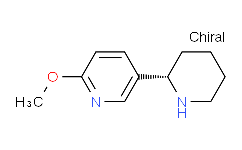 CAS No. 1134621-21-8, (S)-2-Methoxy-5-(piperidin-2-yl)pyridine
