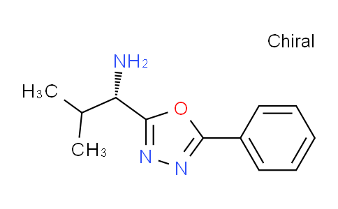 CAS No. 1351397-91-5, (S)-2-Methyl-1-(5-phenyl-1,3,4-oxadiazol-2-yl)propan-1-amine