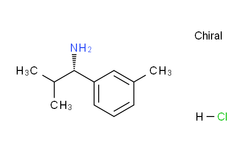 CAS No. 1212927-90-6, (S)-2-Methyl-1-(m-tolyl)propan-1-amine hydrochloride