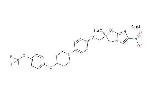 CAS No. 681505-01-1, (S)-2-Methyl-6-nitro-2-((4-(4-(4-(trifluoromethoxy)phenoxy)piperidin-1-yl)phenoxy)methyl)-2,3-dihydroimidazo[2,1-b]oxazole