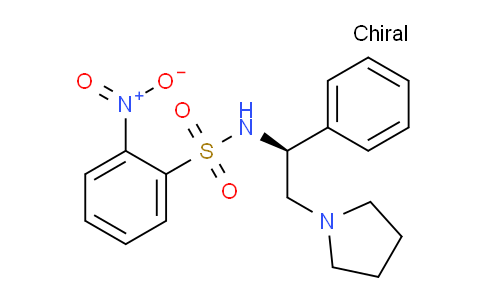 CAS No. 675602-60-5, (S)-2-Nitro-N-(1-phenyl-2-(pyrrolidin-1-yl)ethyl)benzenesulfonamide