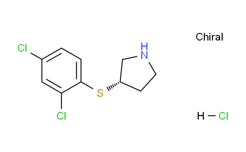 CAS No. 1354000-39-7, (S)-3-((2,4-Dichlorophenyl)thio)pyrrolidine hydrochloride