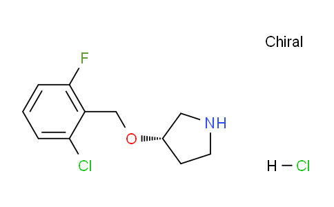 CAS No. 1289585-35-8, (S)-3-((2-Chloro-6-fluorobenzyl)oxy)pyrrolidine hydrochloride