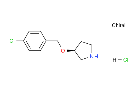 CAS No. 1159156-22-5, (S)-3-((4-Chlorobenzyl)oxy)pyrrolidine hydrochloride