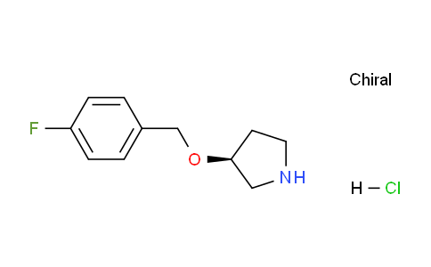 CAS No. 1264036-71-6, (S)-3-((4-Fluorobenzyl)oxy)pyrrolidine hydrochloride