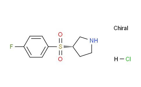 CAS No. 1354010-06-2, (S)-3-((4-Fluorophenyl)sulfonyl)pyrrolidine hydrochloride