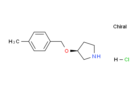 CAS No. 1289585-11-0, (S)-3-((4-Methylbenzyl)oxy)pyrrolidine hydrochloride