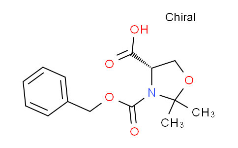 CAS No. 161891-81-2, (S)-3-((Benzyloxy)carbonyl)-2,2-dimethyloxazolidine-4-carboxylic acid