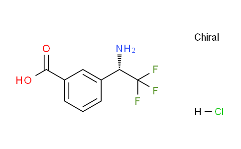 CAS No. 1391384-65-8, (S)-3-(1-Amino-2,2,2-trifluoroethyl)benzoic acid hydrochloride