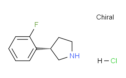 CAS No. 1384269-03-7, (S)-3-(2-Fluorophenyl)pyrrolidine hydrochloride