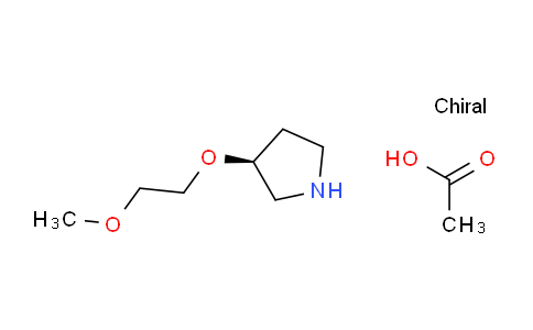 CAS No. 1956435-94-1, (S)-3-(2-Methoxyethoxy)pyrrolidine acetate