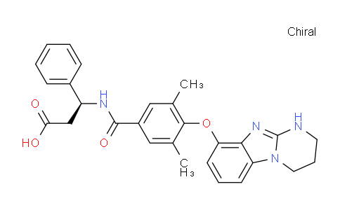 CAS No. 866082-16-8, (S)-3-(3,5-Dimethyl-4-((1,2,3,4-tetrahydrobenzo[4,5]imidazo[1,2-a]pyrimidin-9-yl)oxy)benzamido)-3-phenylpropanoic acid