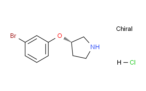CAS No. 1260593-52-9, (S)-3-(3-Bromophenoxy)pyrrolidine hydrochloride