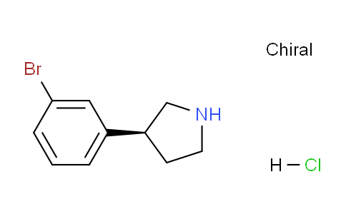 CAS No. 1384268-50-1, (S)-3-(3-Bromophenyl)pyrrolidine hydrochloride