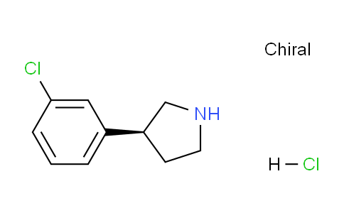 CAS No. 1384268-48-7, (S)-3-(3-Chlorophenyl)pyrrolidine hydrochloride