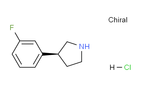CAS No. 1384269-01-5, (S)-3-(3-Fluorophenyl)pyrrolidine hydrochloride
