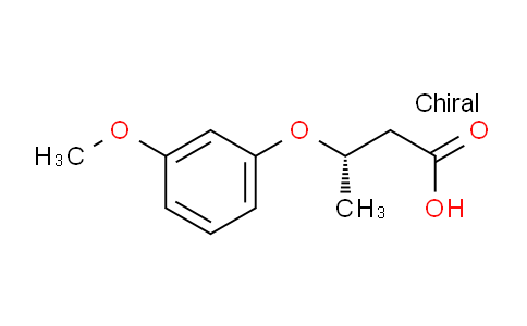 CAS No. 1136059-97-6, (S)-3-(3-Methoxyphenoxy)butanoic acid